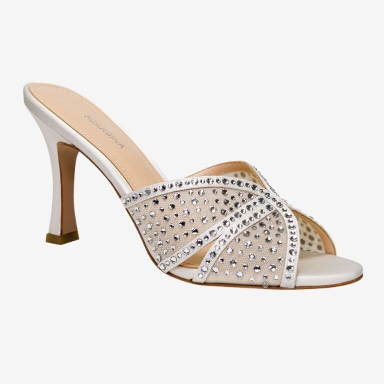 White Bridal Sandals