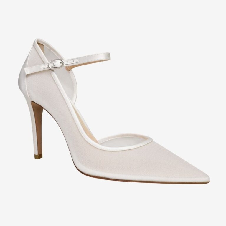White Bridal Heels